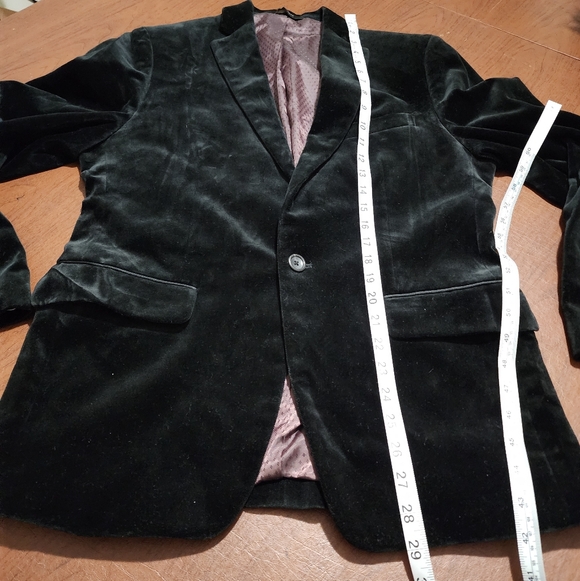 NWOT - Banana Republic Black Velvet Blazer - Picture 4 of 7